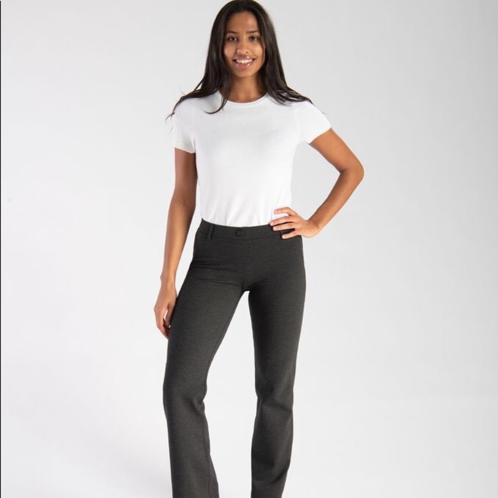 Betabrand dark grey Dress Pant Yoga Pants